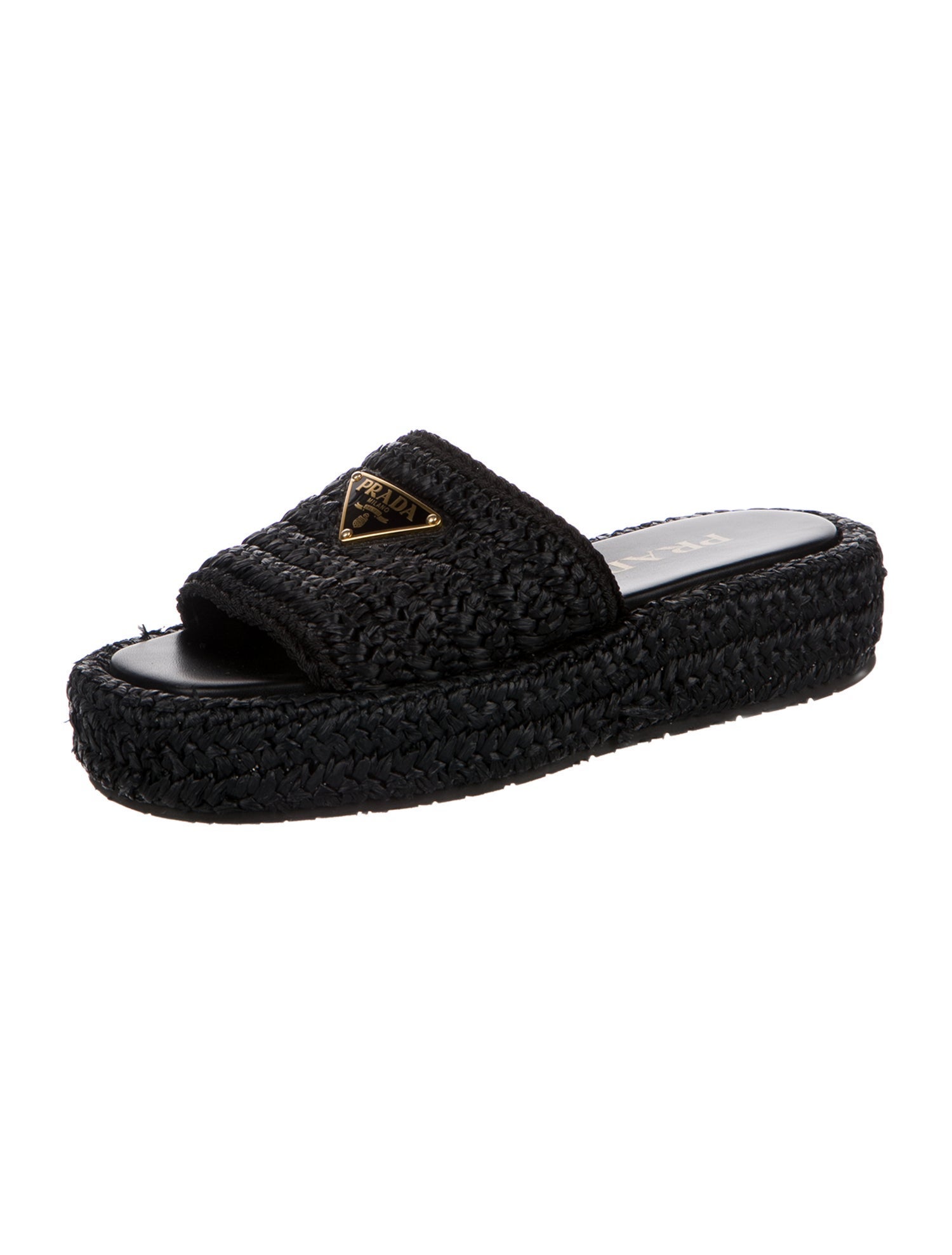 Prada Raffia Espadrilles