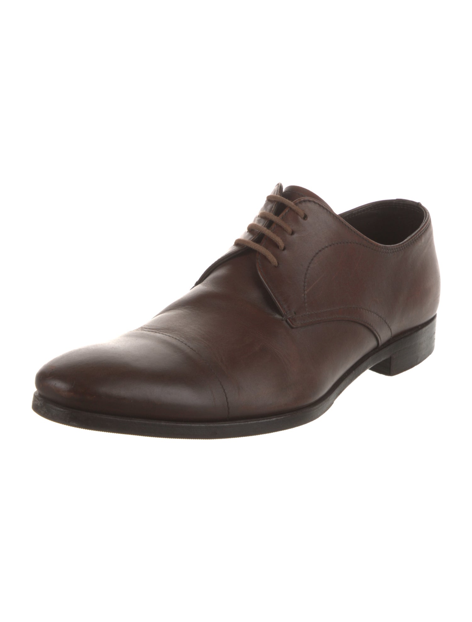 Prada Leather Derby Shoes