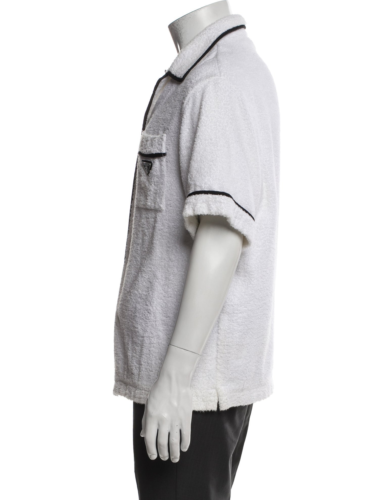 Prada 2021 Enameled Metal Triangle Shirt