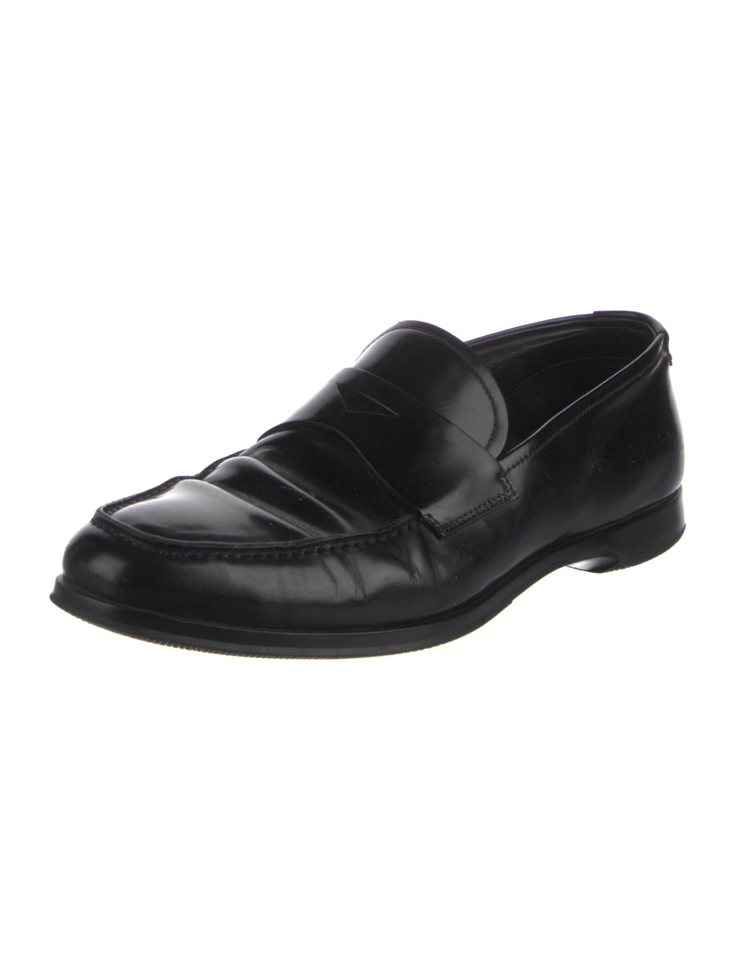 Prada Leather Dress Loafers