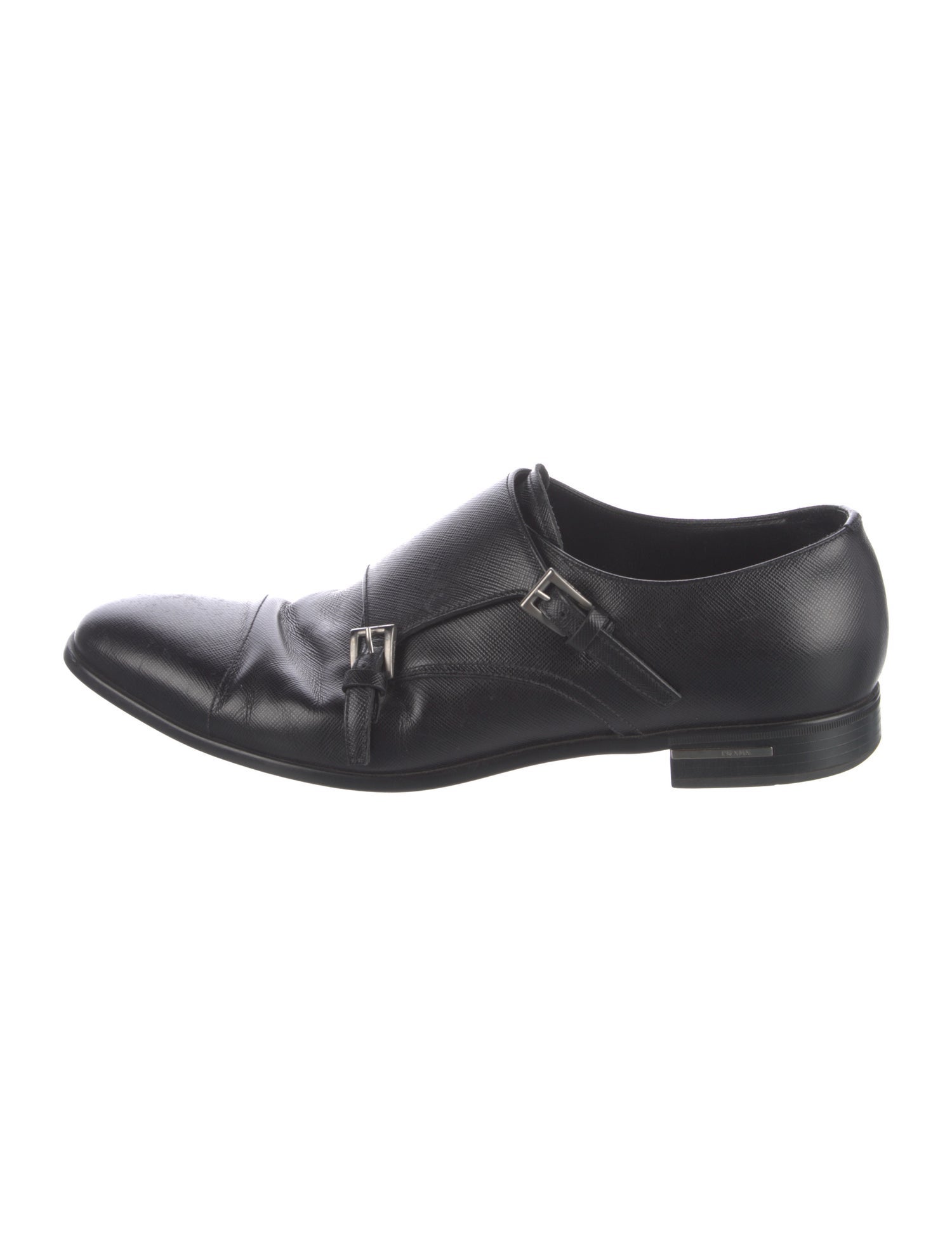 Prada Leather Monk Straps