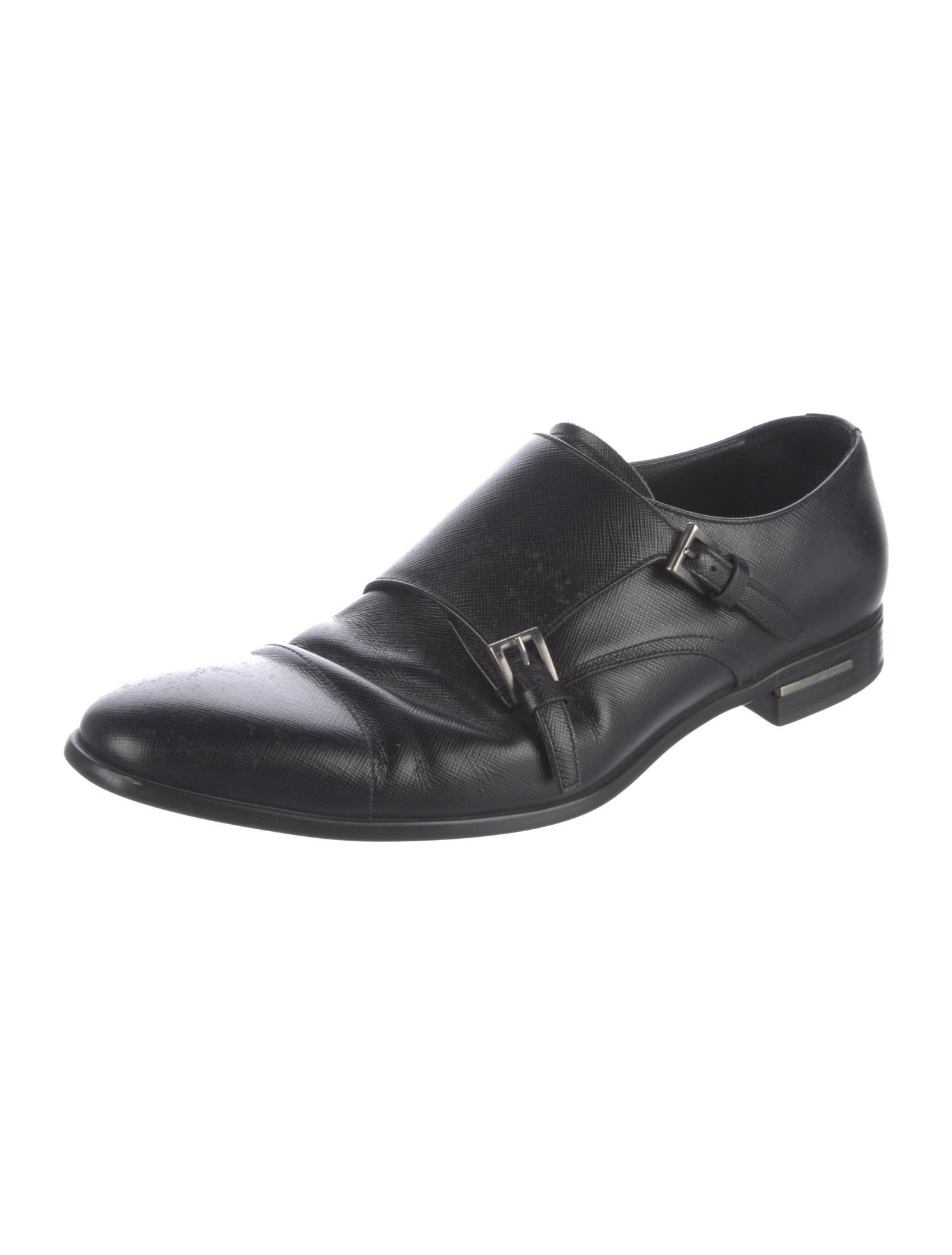 Prada Leather Monk Straps