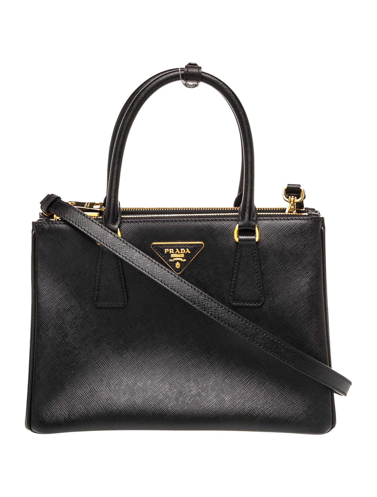 Prada Saffiano Leather Galleria Double Zip Medium