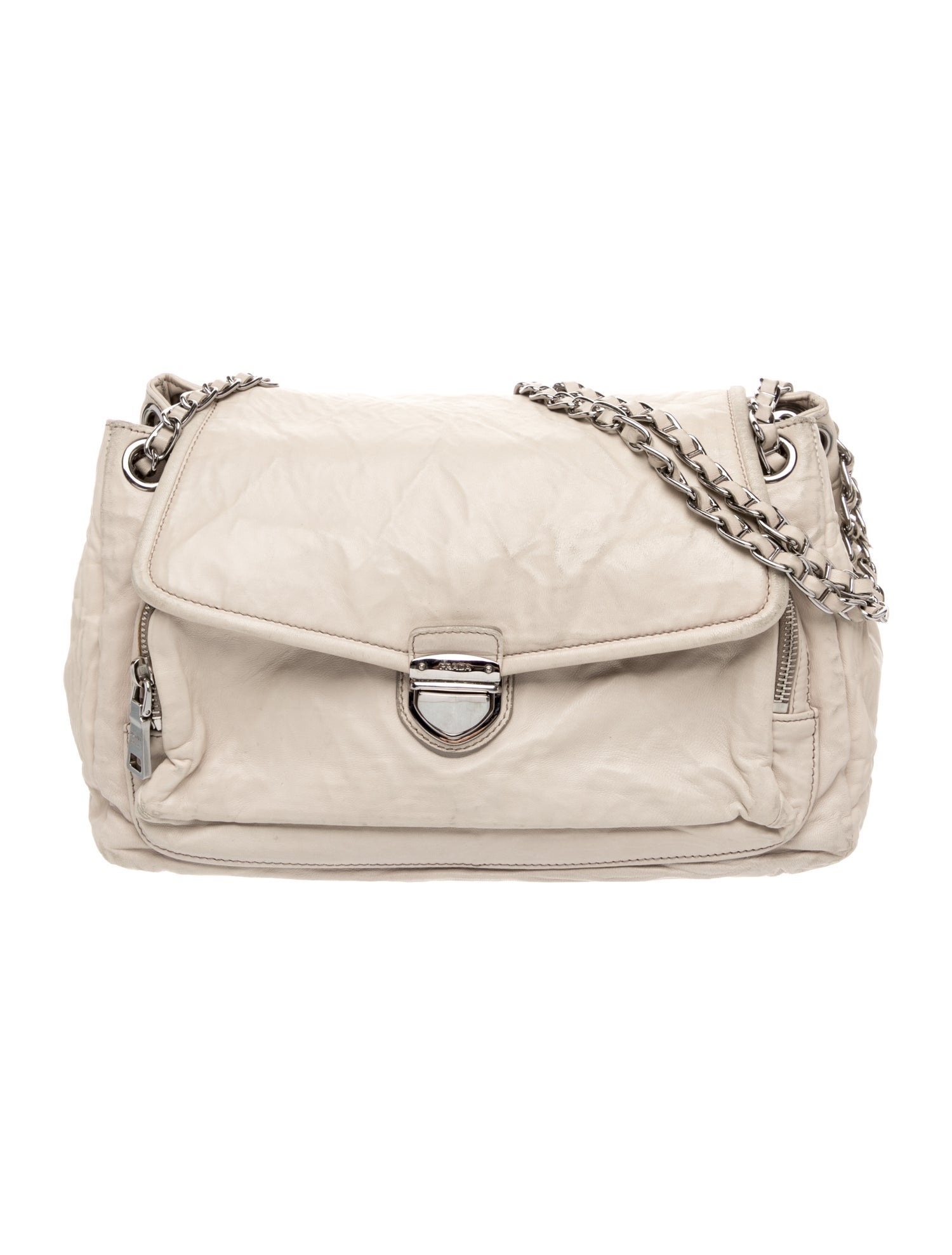 Prada Nappa Antique Leather Shoulder Bag