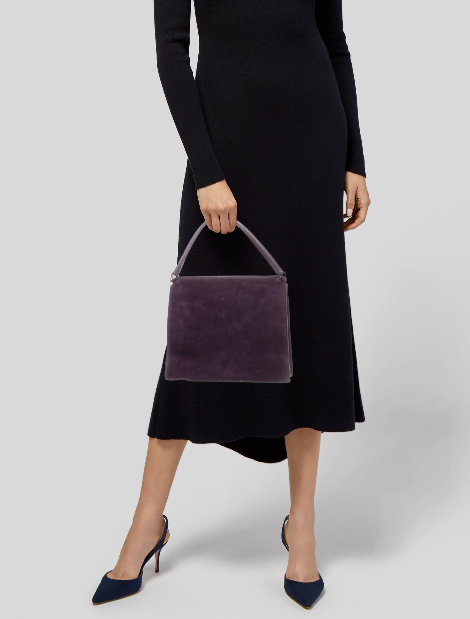 Prada Suede Top Handle Bag