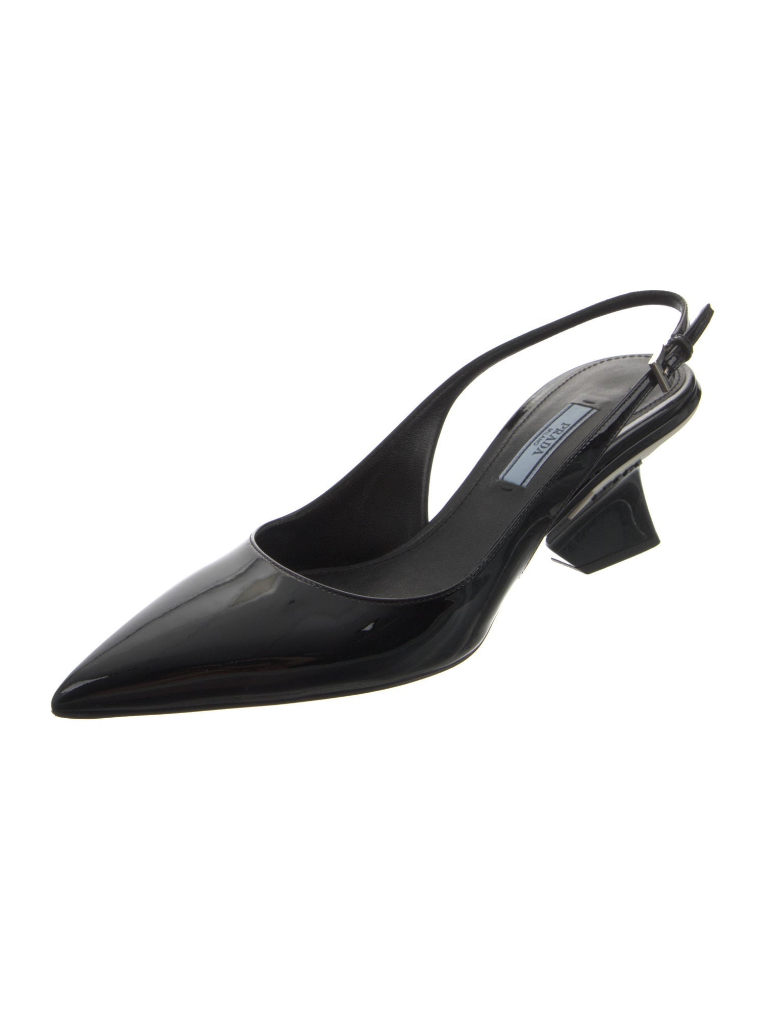 Prada Patent Leather Slingback Pumps