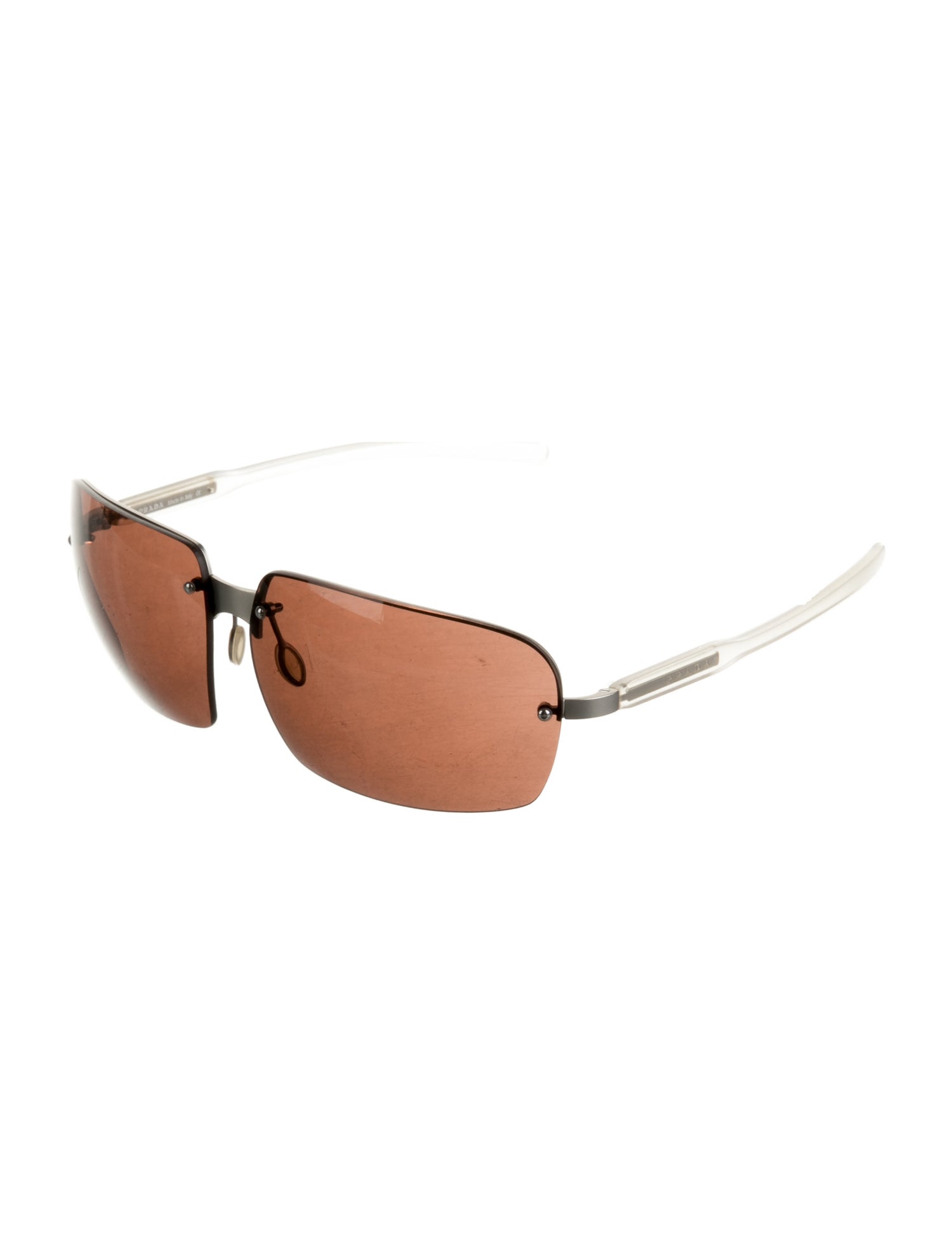 Prada Square Mirrored Sunglasses