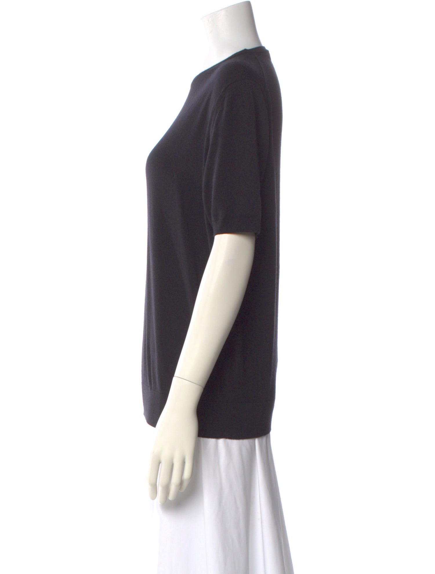 Prada Virgin Wool Crew Neck T-Shirt