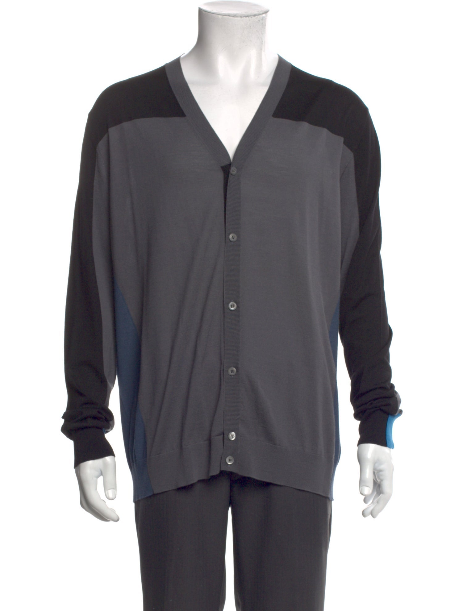 Prada 2019 Colorblock Pattern Cardigan