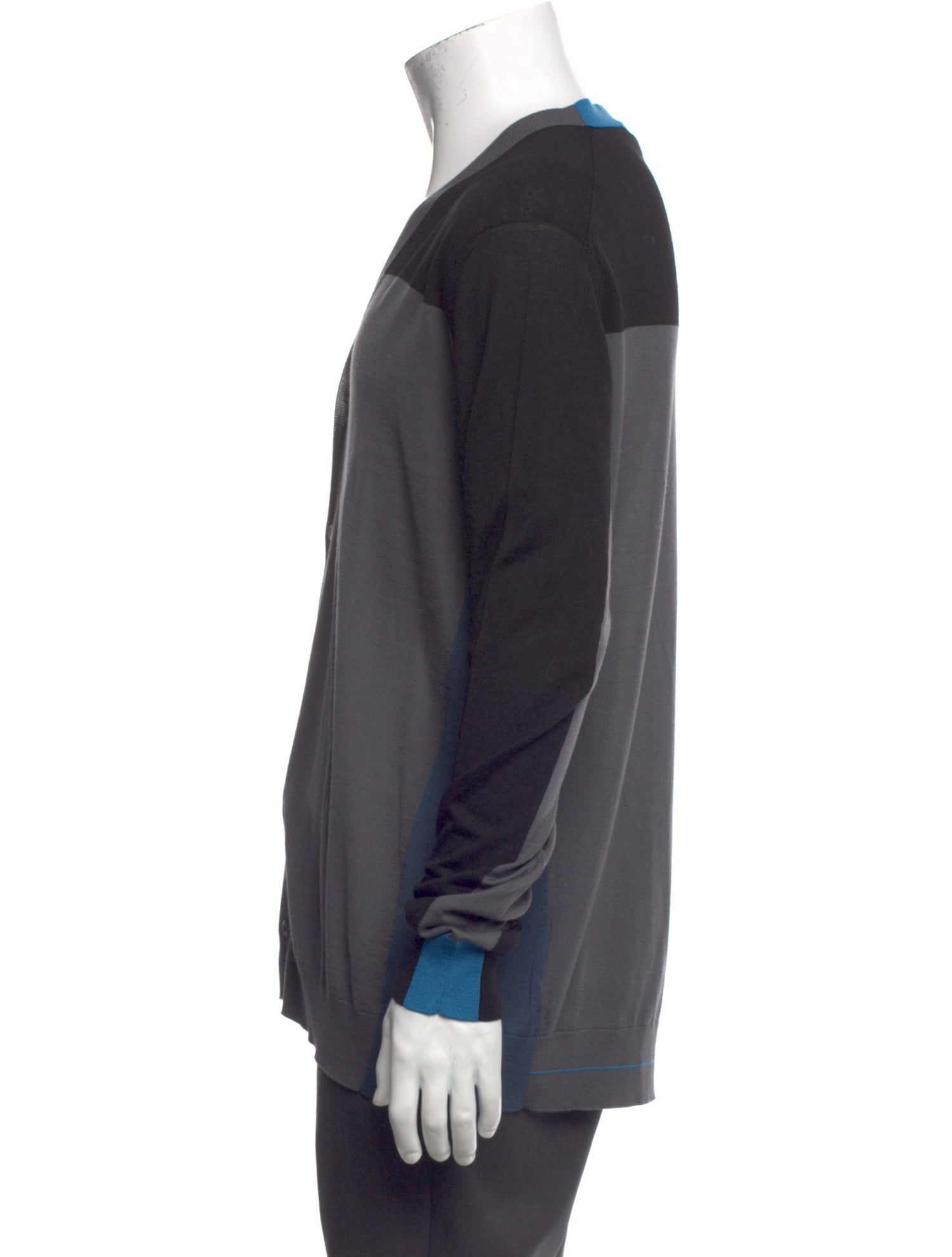 Prada 2019 Colorblock Pattern Cardigan