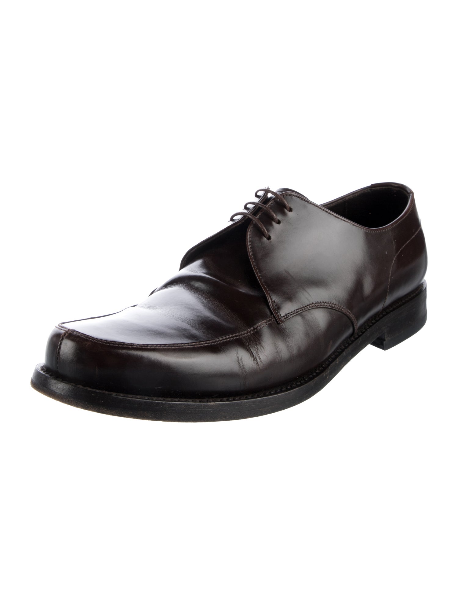 Prada Leather Derby Shoes