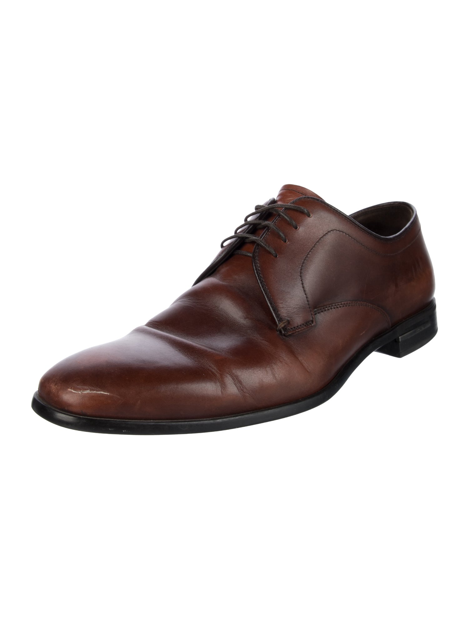 Prada Leather Derby Shoes