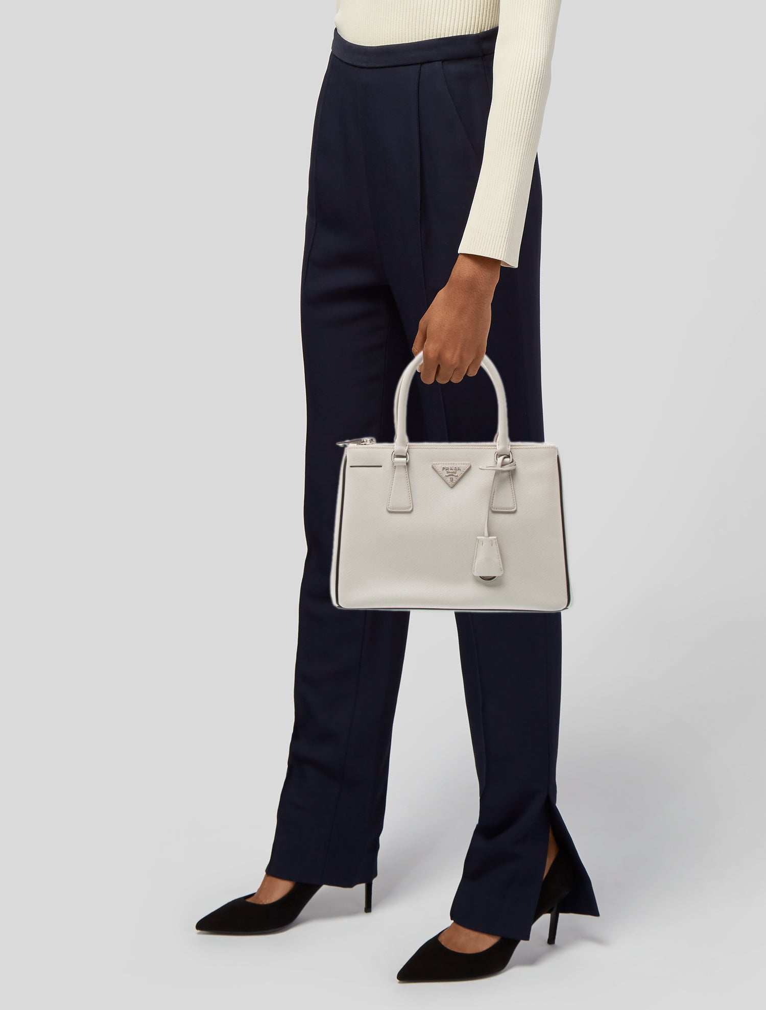 Prada Saffiano Leather Galleria Double Zip Medium