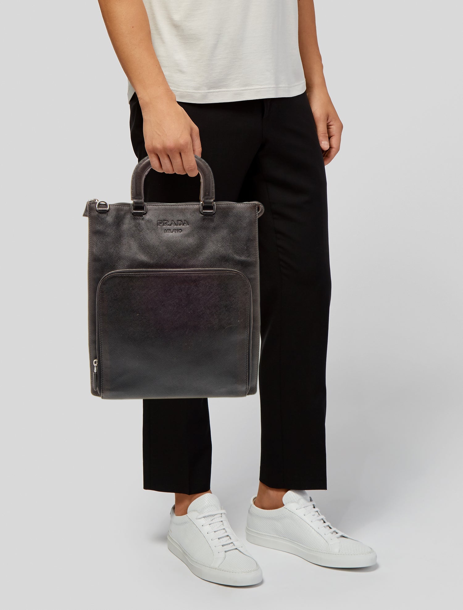 Prada Saffiano Leather Messenger Bag