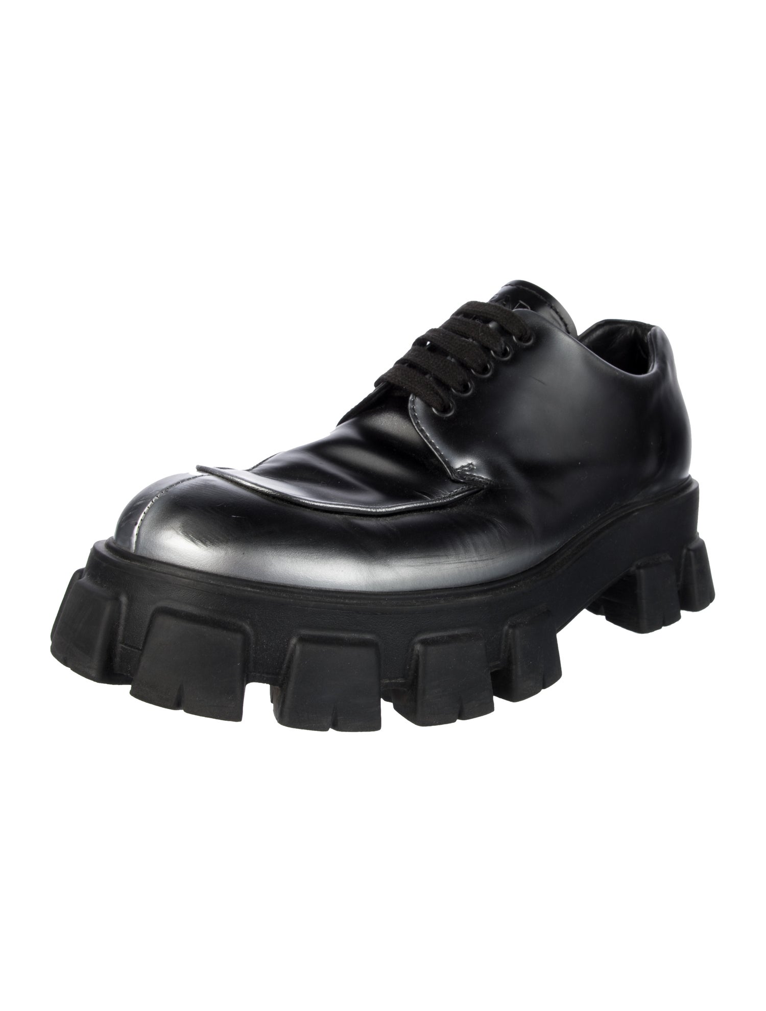Prada Leather Derby Shoes