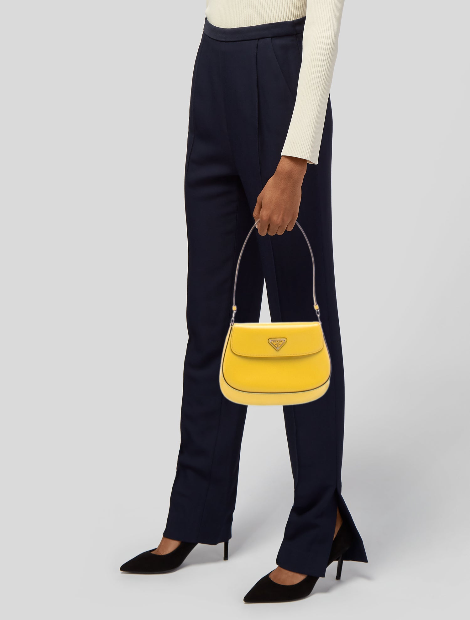 Prada Spazzolato Leather Cleo