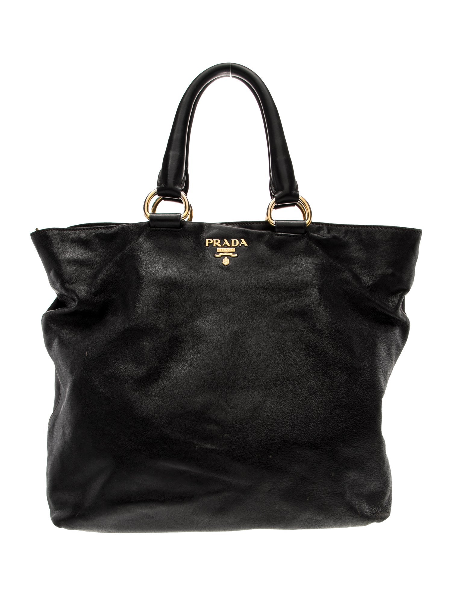 Prada Leather Top Handle Bag