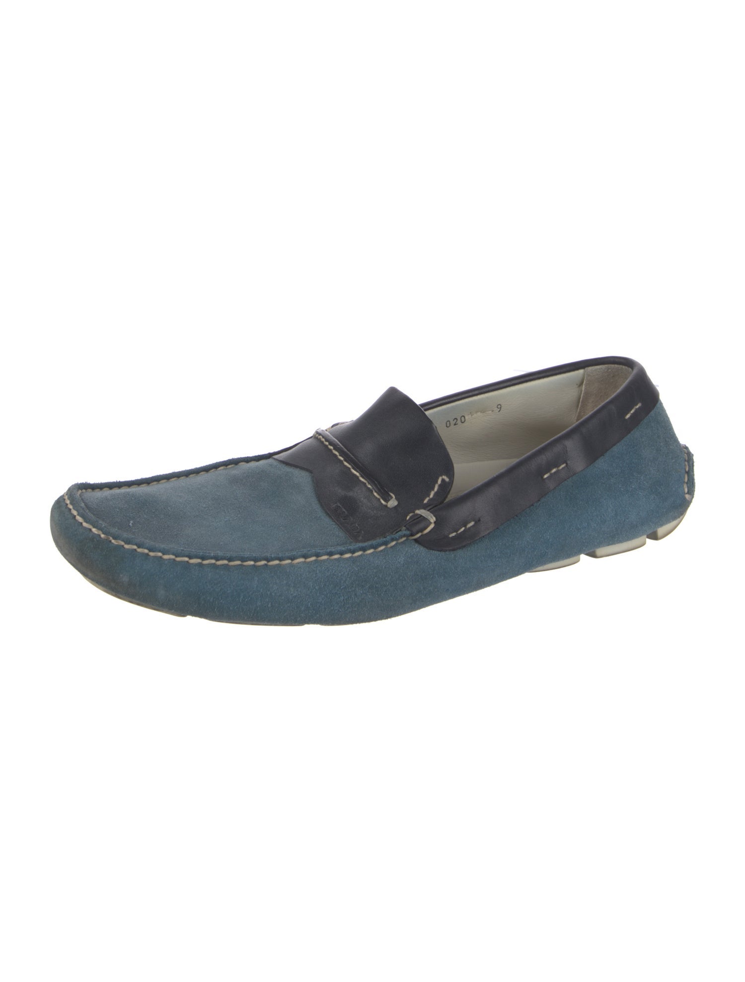 Prada Suede Leather Trim Embellishment Drivers