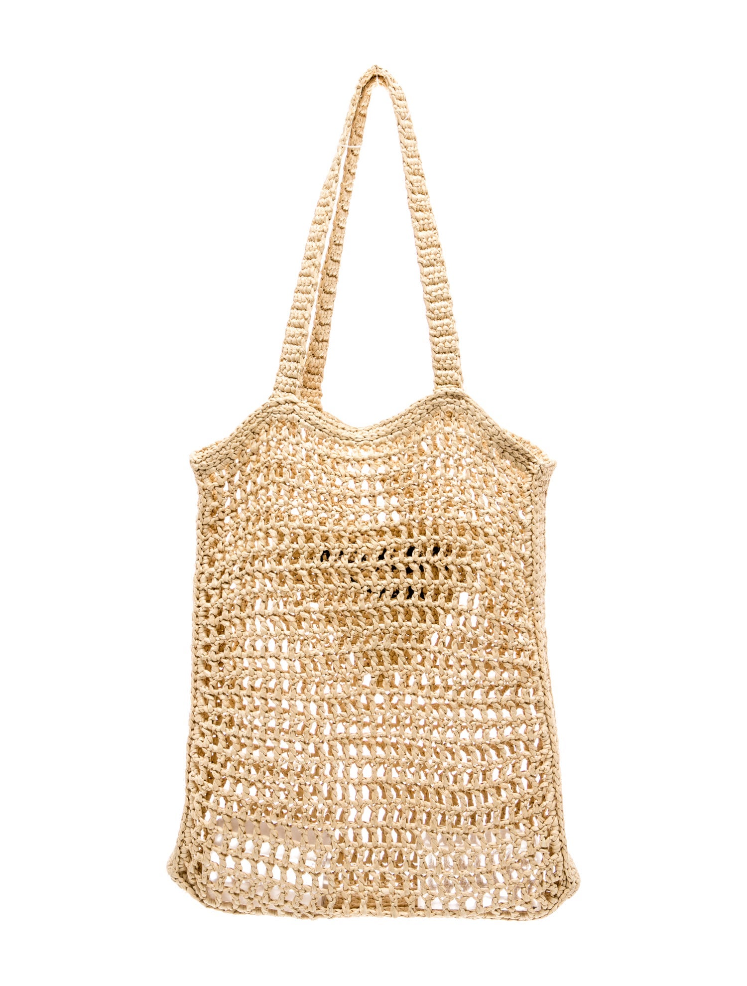 Raffia Grass Signature Logo Tote — 4/6