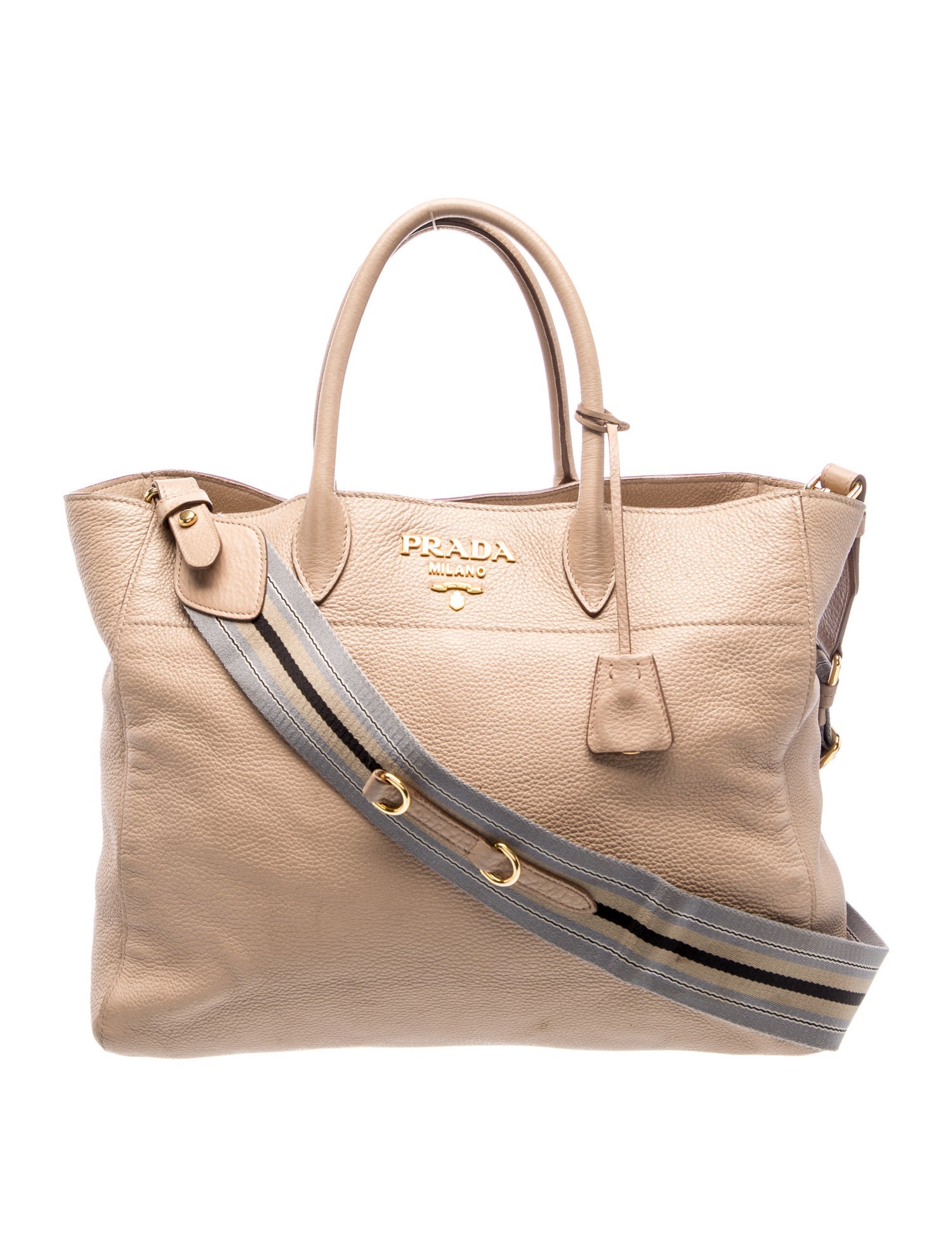 Prada Vitello Daino Leather Top Handle Bag
