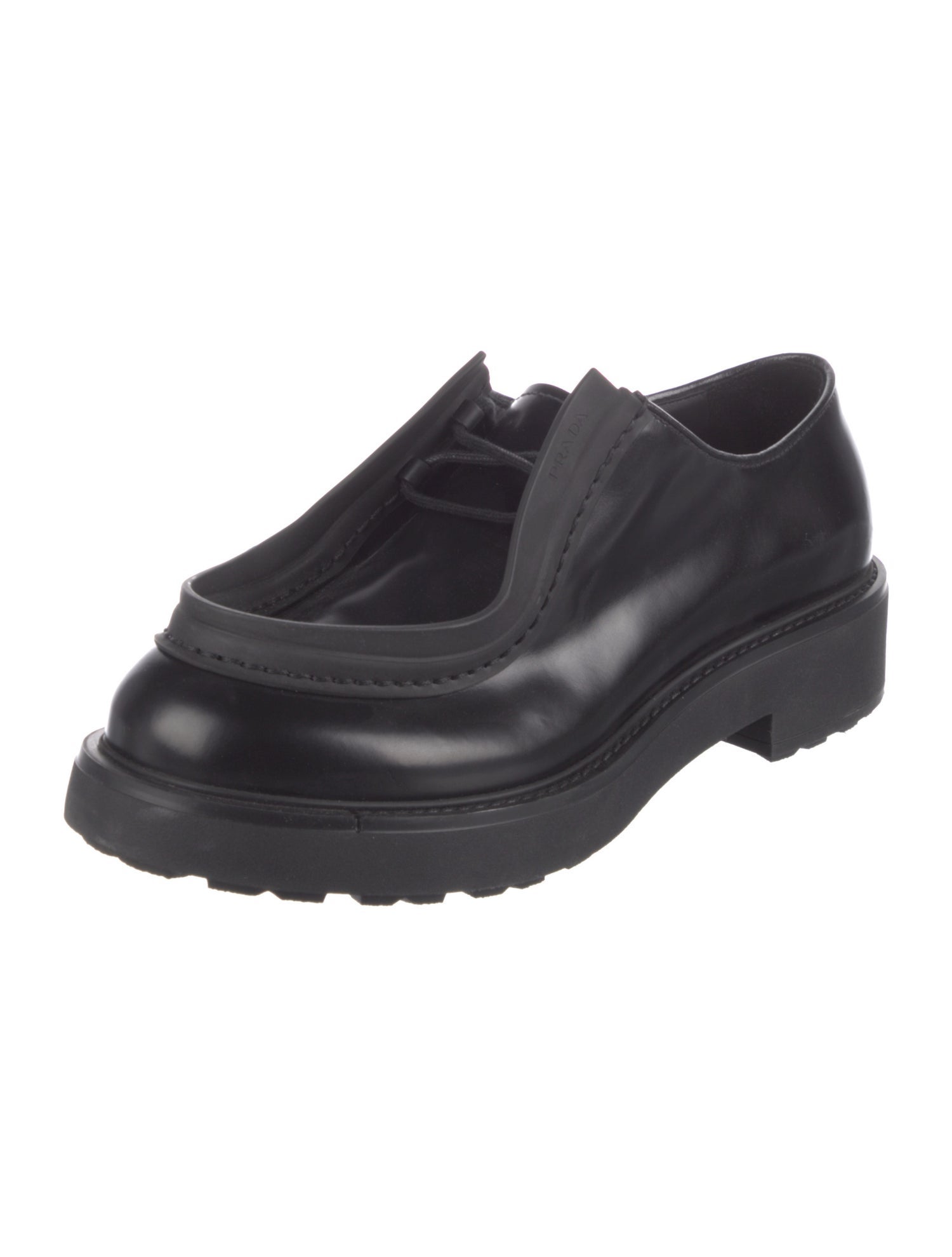 Prada Leather Derby Shoes