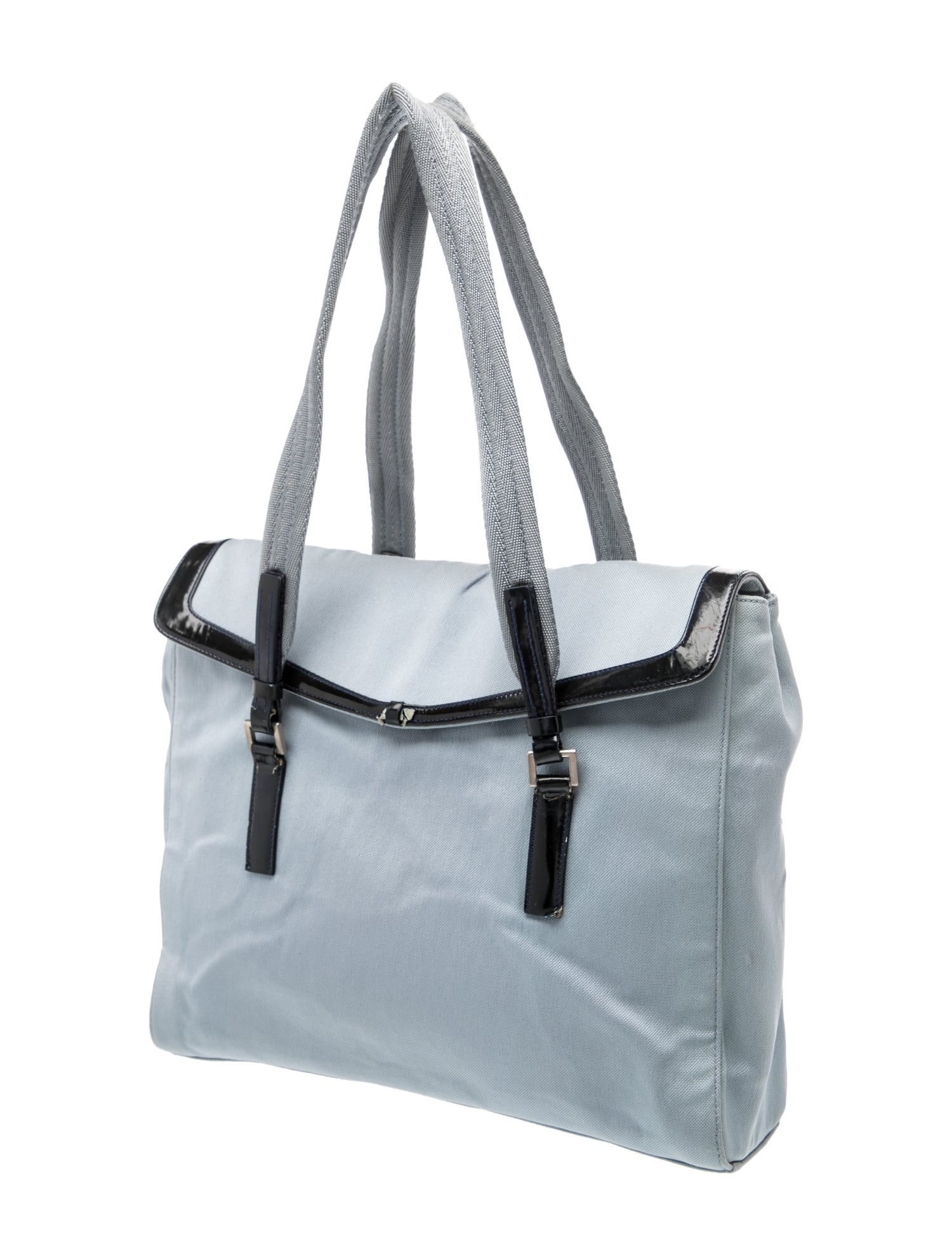 Prada Tessuto Nylon Canvas Tote Handbag Medium