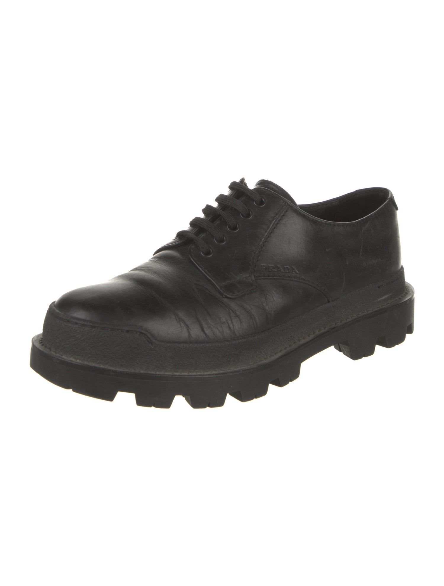 Prada Leather Derby Shoes