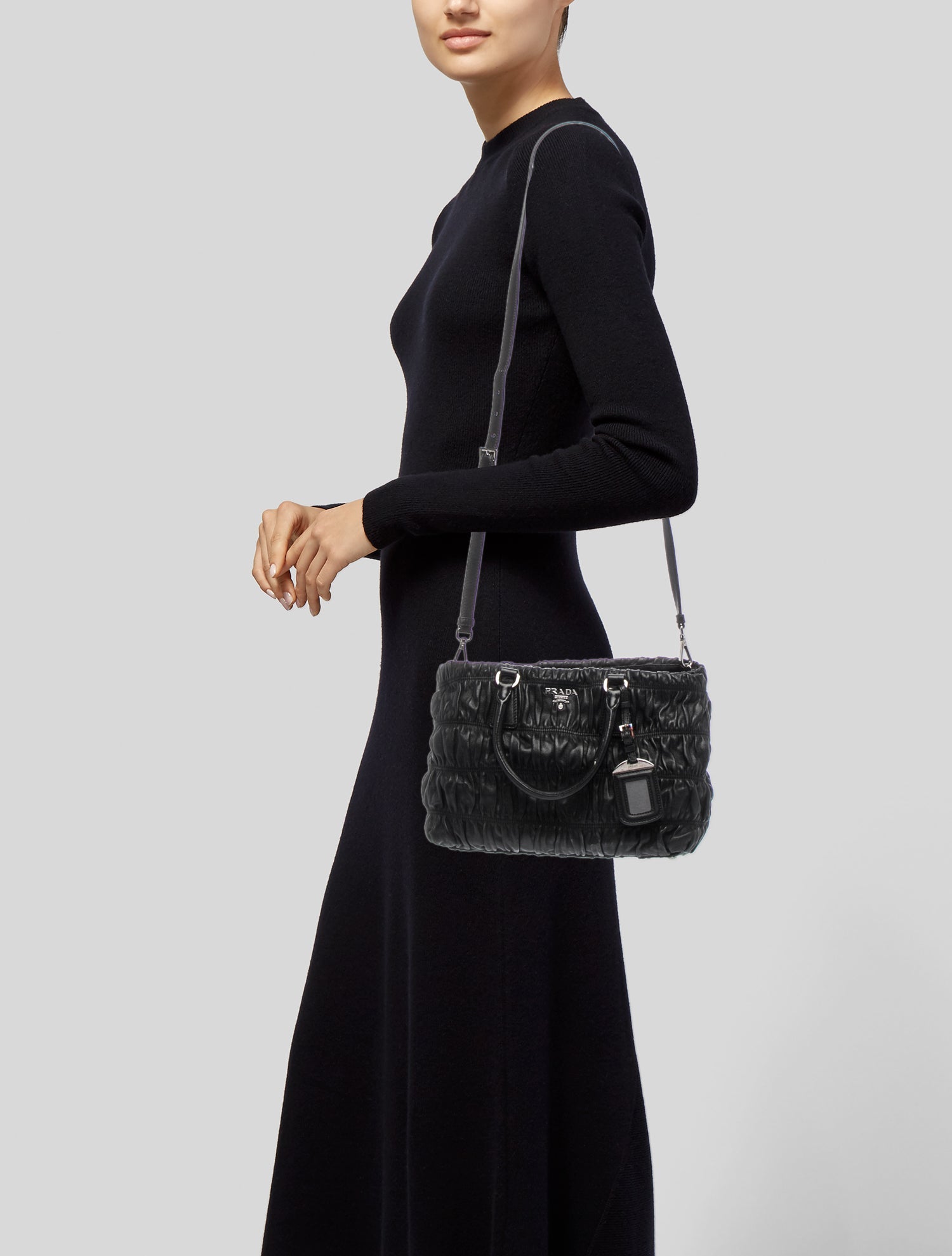 Prada Nappa Gaufre Leather Nappa Gaufre Quilted