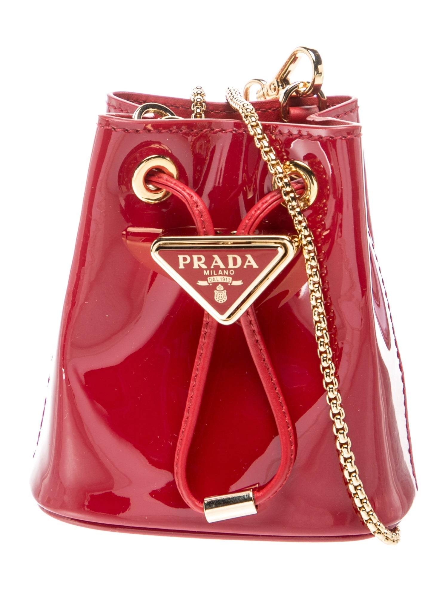 Prada Patent Leather Bucket Bag w/ Tags