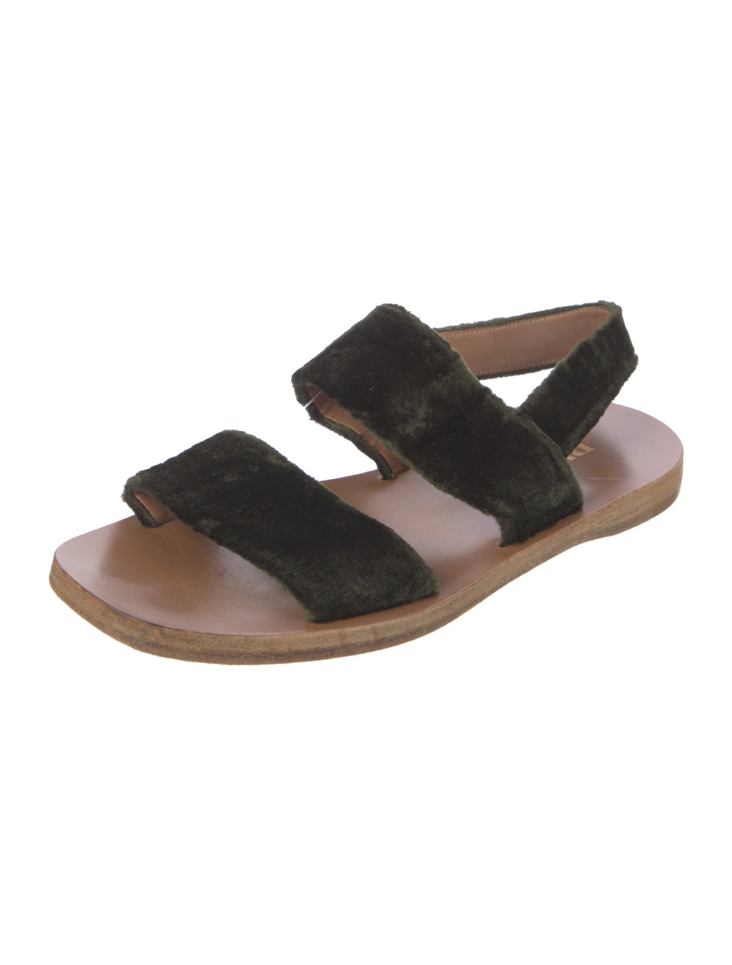 Prada Velvet Slingback Sandals