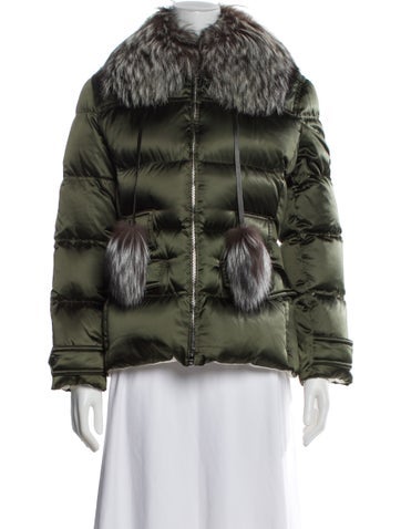 Pre-owned Prada 2018 Fur Jacket In Green