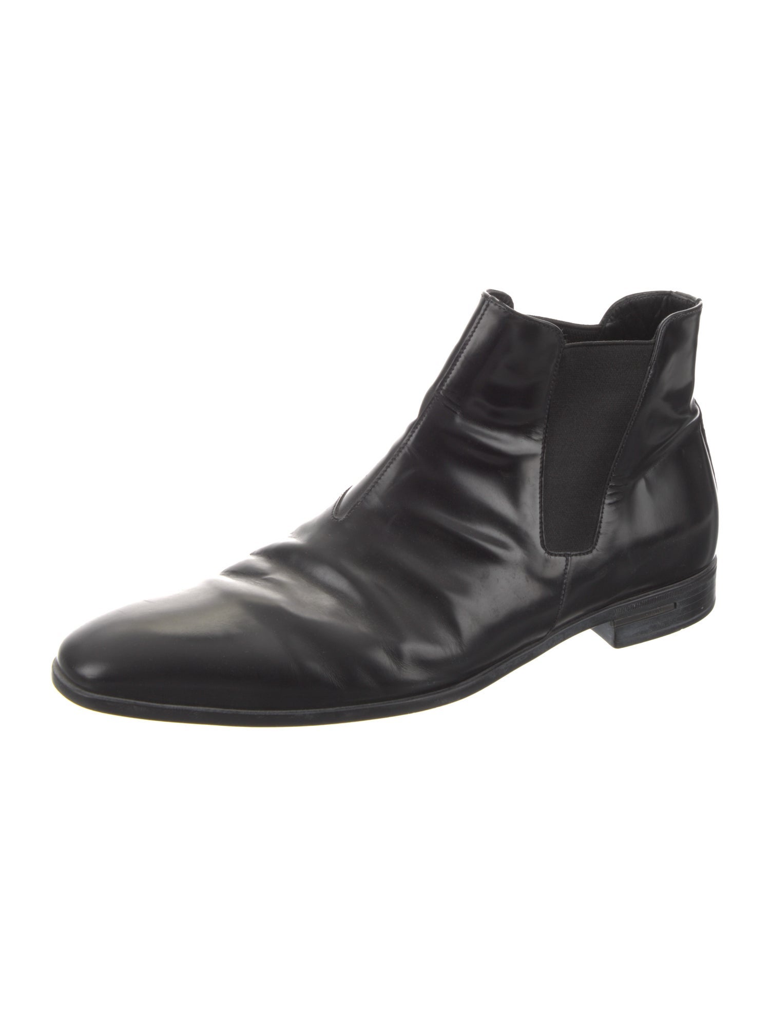 Prada Leather Chelsea Boots