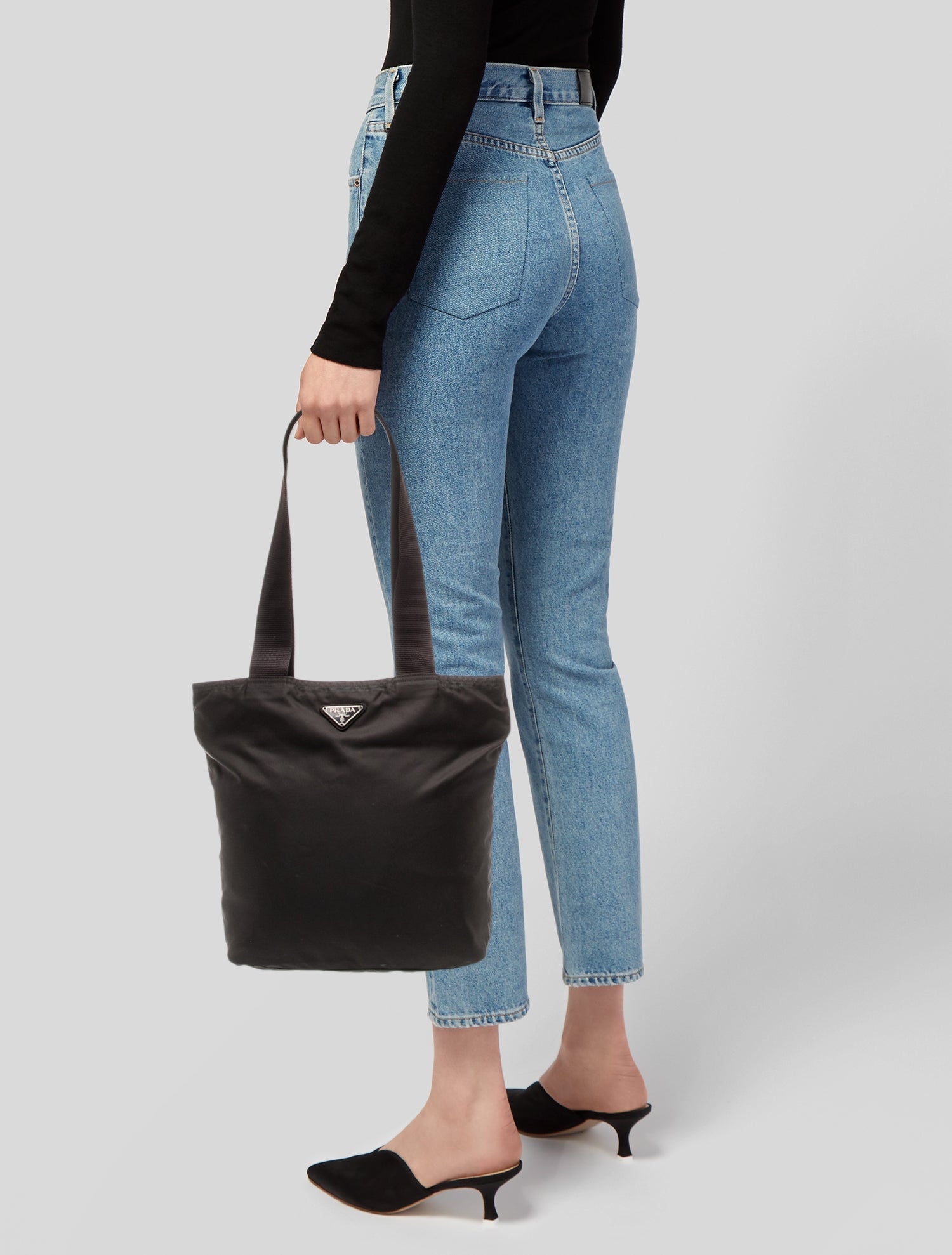 Prada Vela Nylon Tote