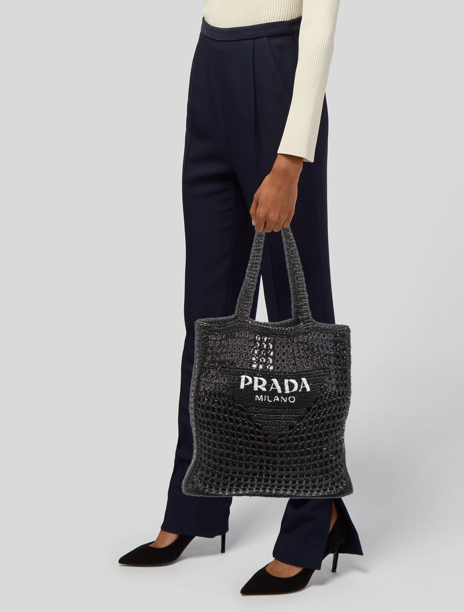 Prada Raffia Grass Tote