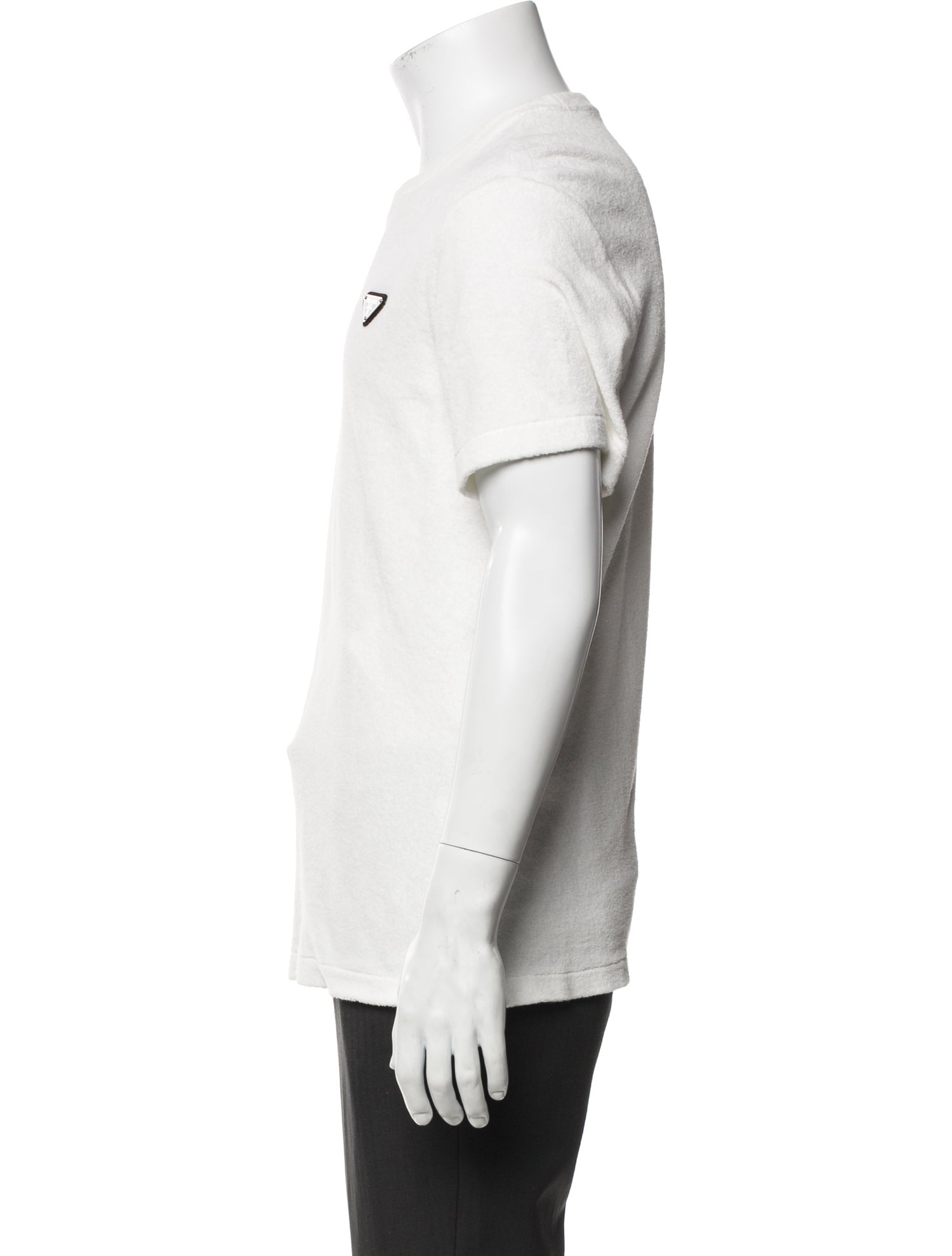 Prada 2023 Enameled Metal Triangle T-Shirt