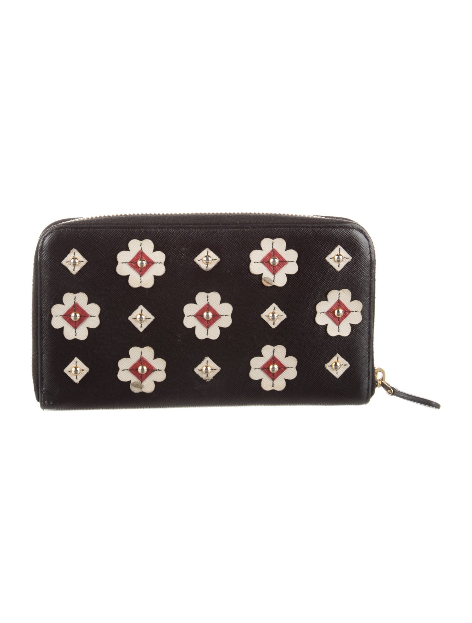 Prada Saffiano Lux Leather Continental Wallet