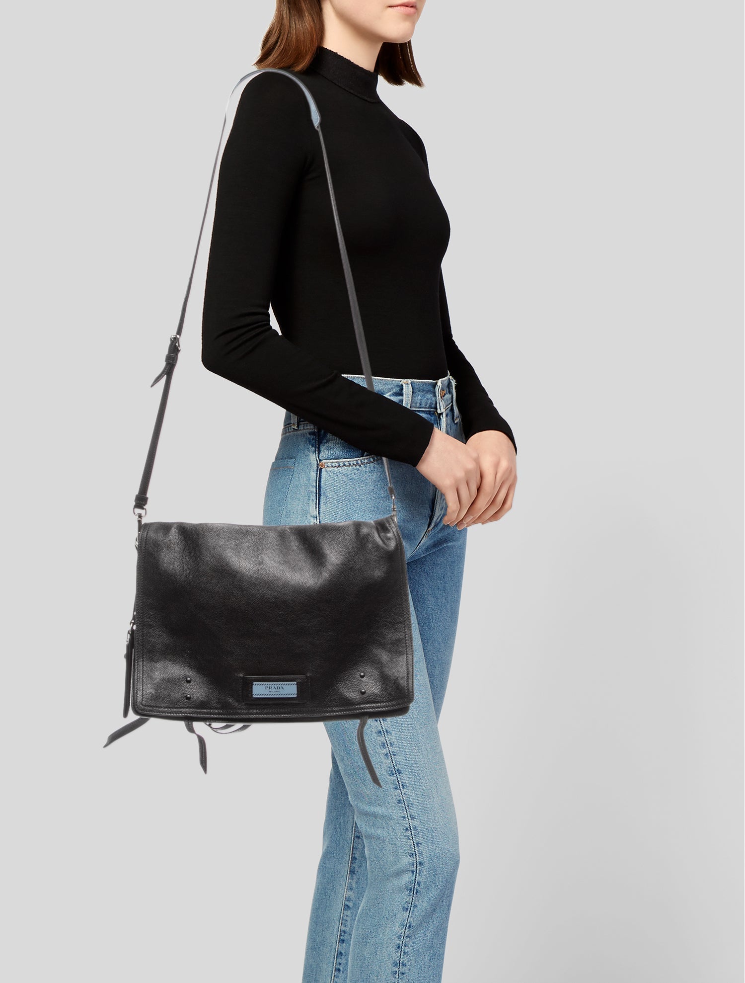 Prada Glace Calf Leather Etiquette