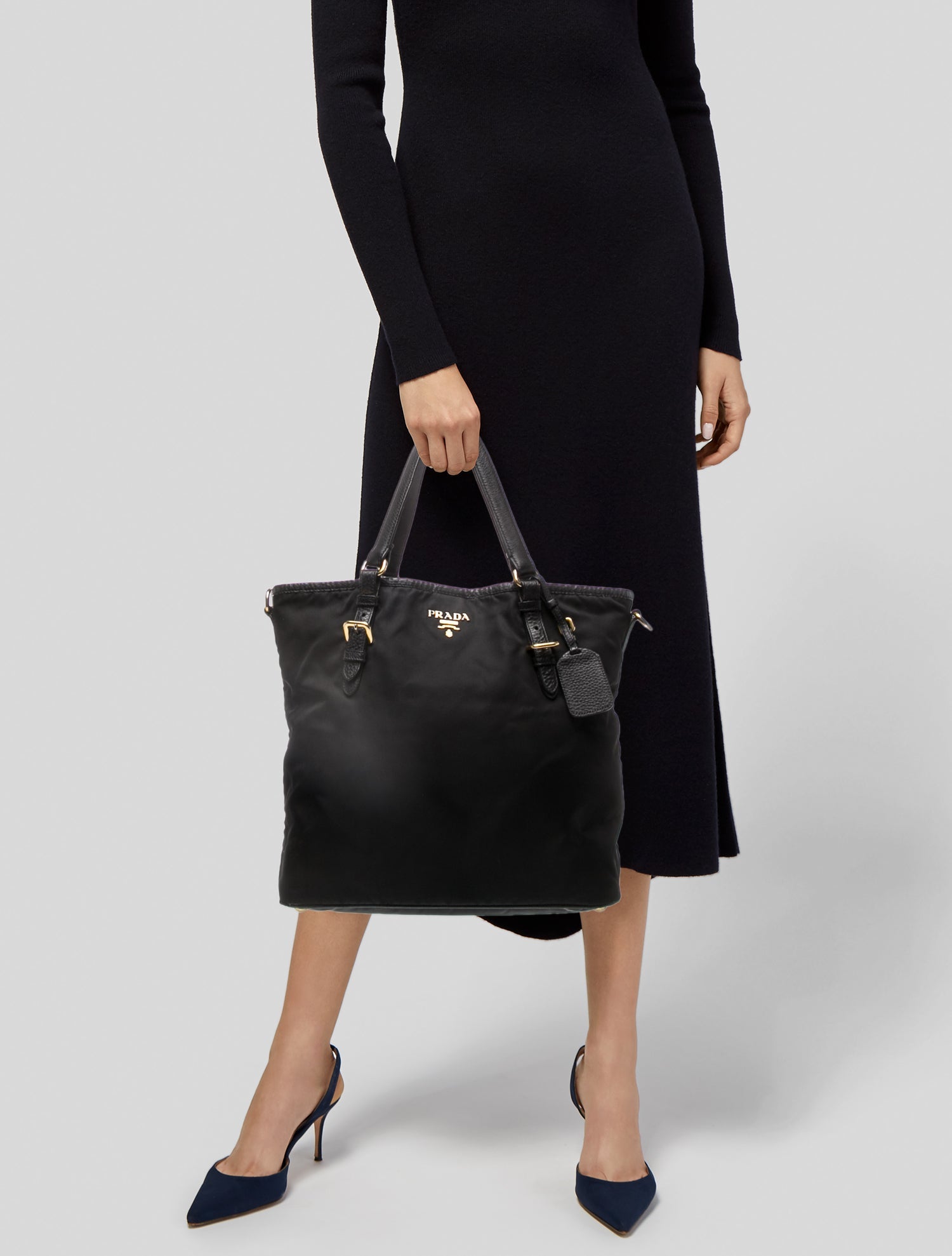 Prada Nylon Tessuto Medium Tote Bag