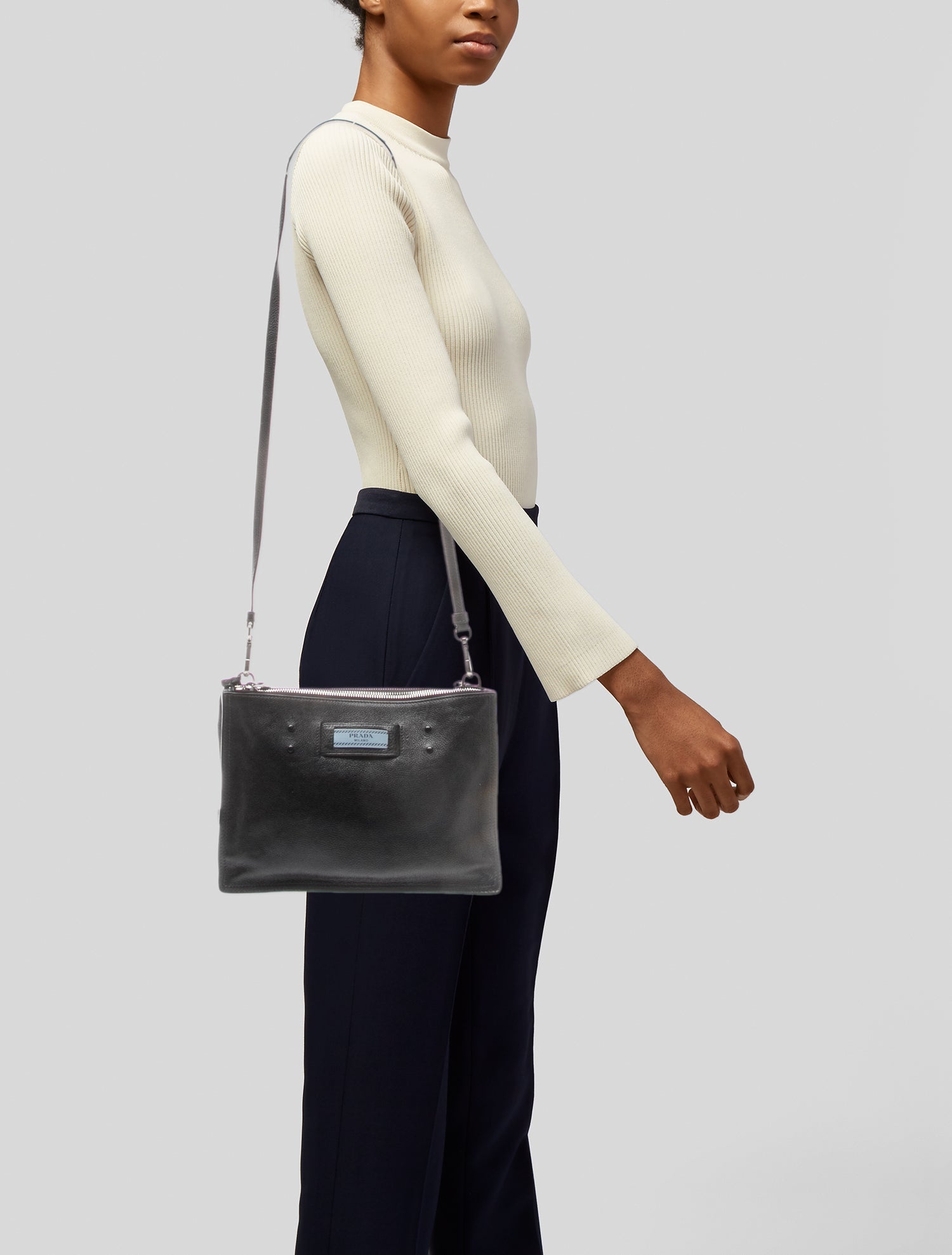 Prada Vitello Phenix Leather Etiquette