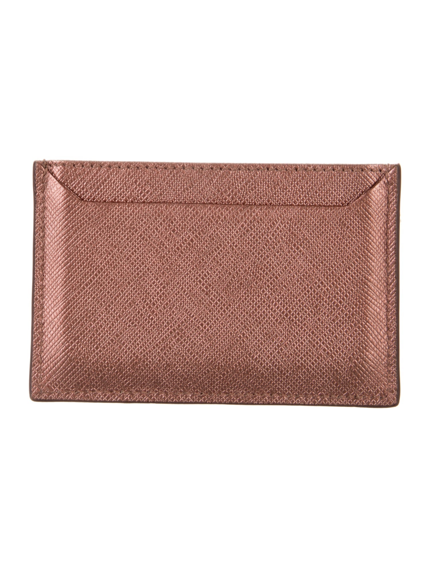 Prada Saffiano Metal Leather Card Holder