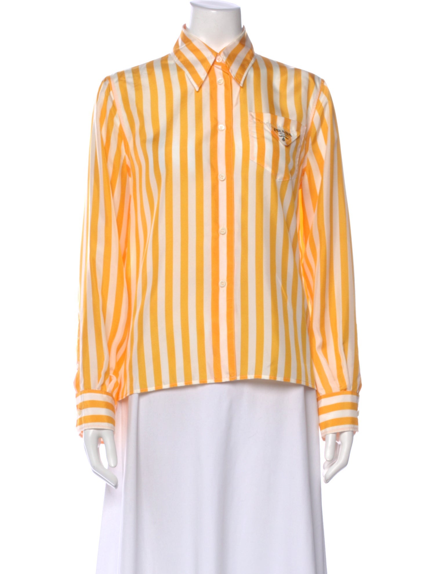 Prada 2022 Silk Button-Up Top