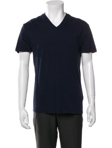 Pre-owned Prada 2016 V-neck T-shirt In Blue