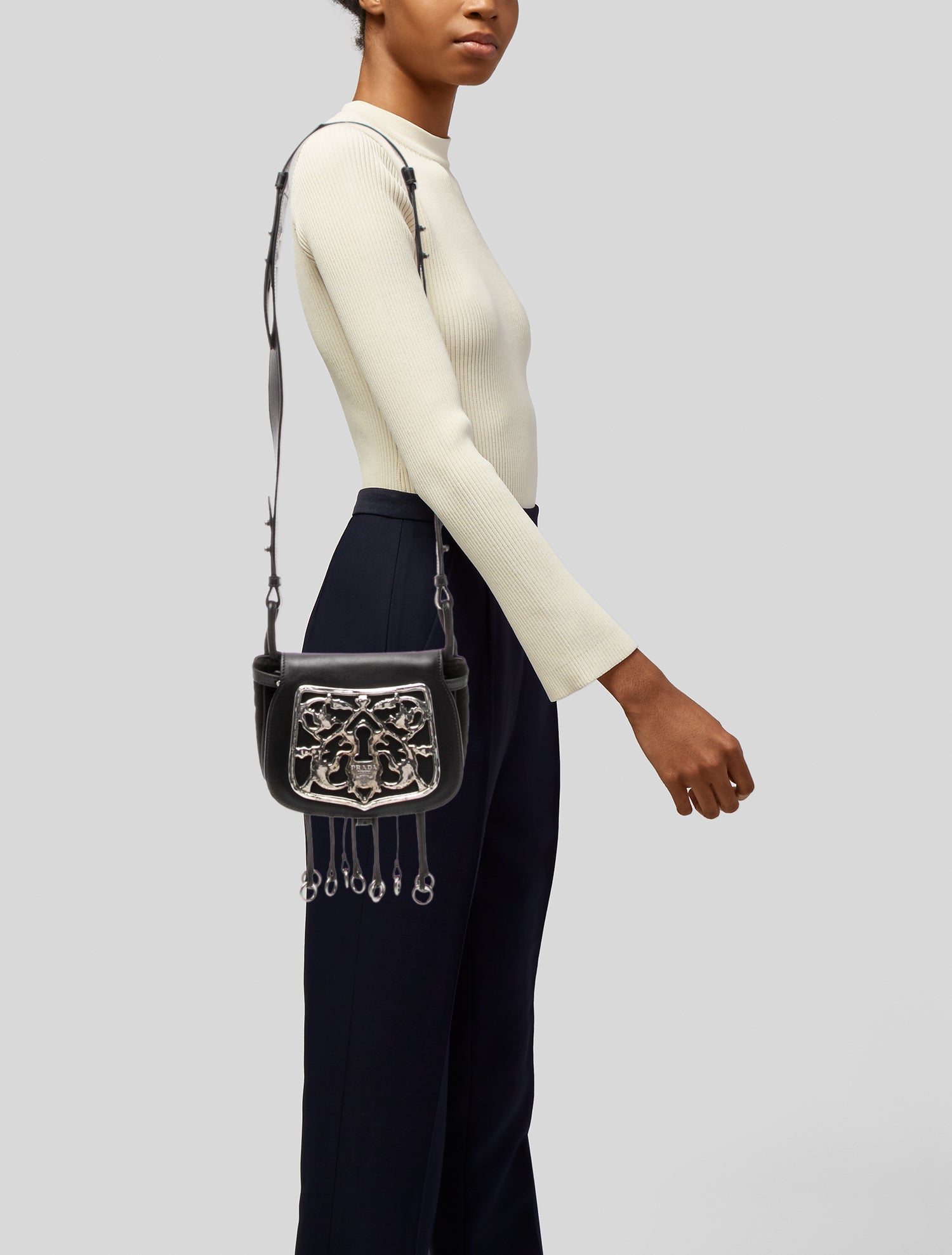 Prada Suede Shoulder Bag