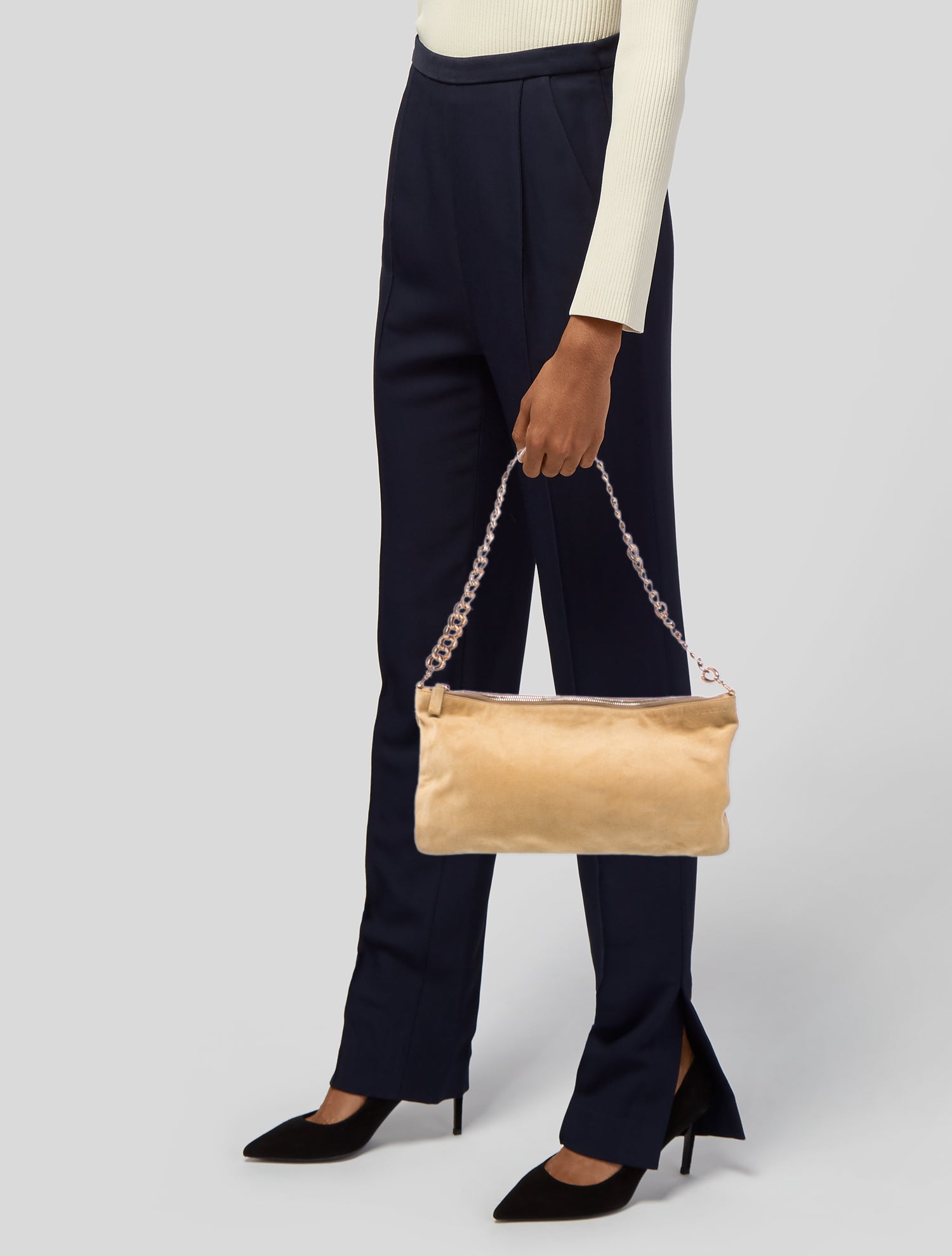 Prada Suede Shoulder Bag