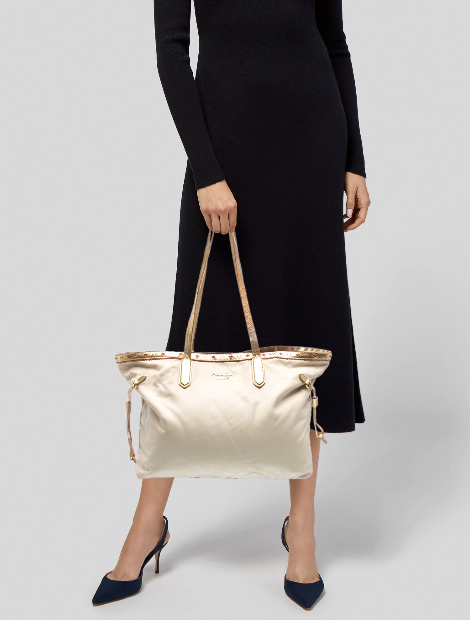 Prada Vela Nylon Tote