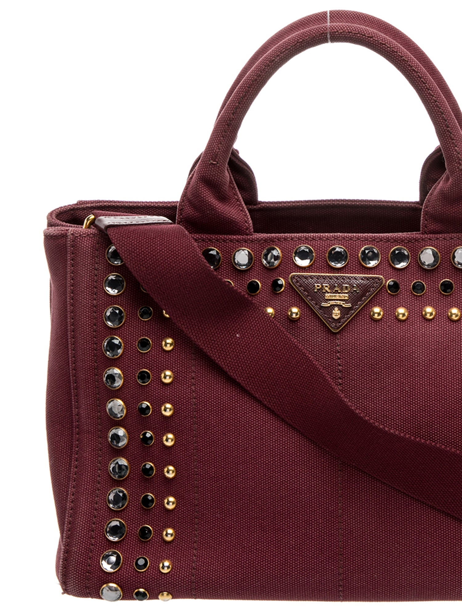 Prada Canvas Bucket Bag Small