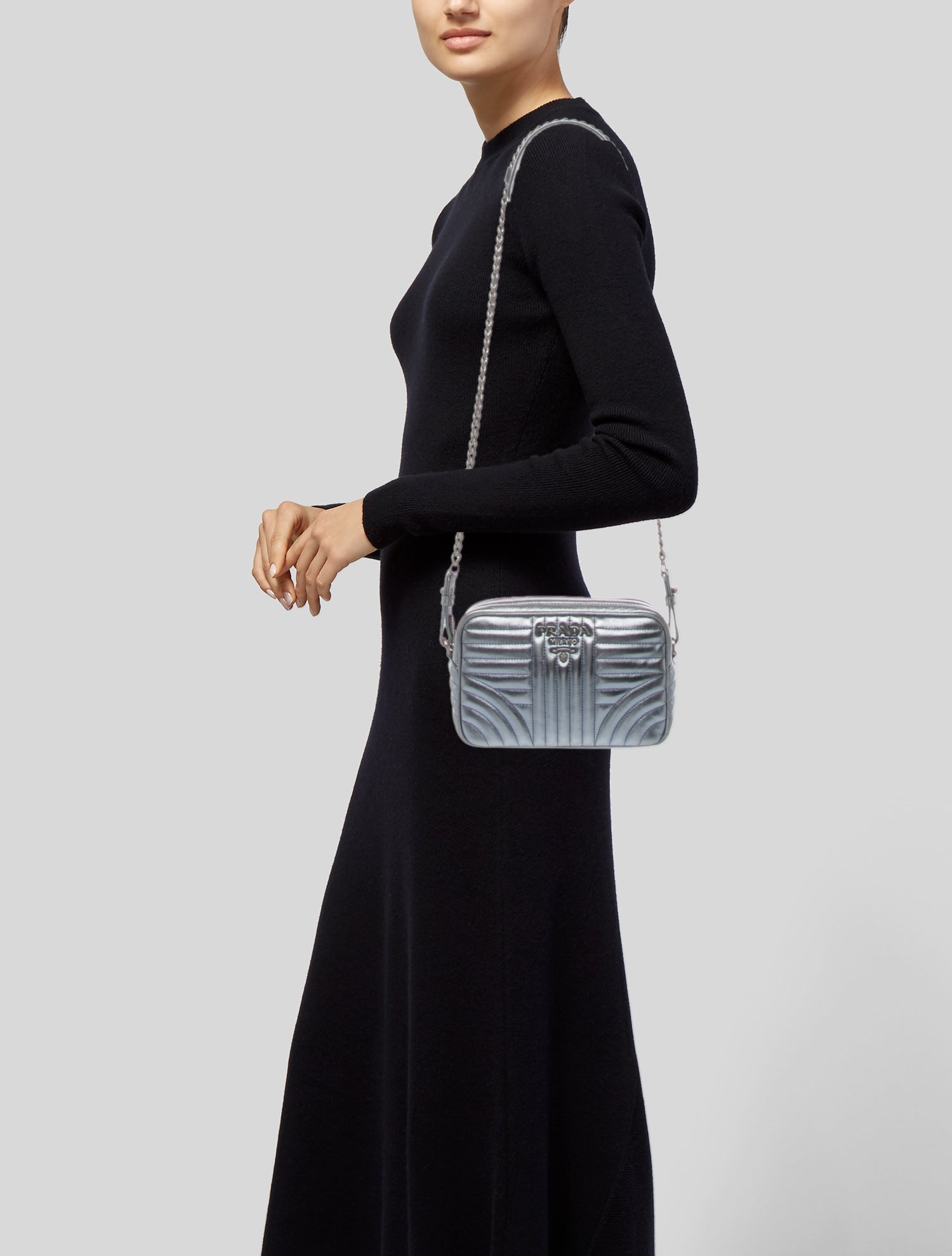 Prada Leather Diagramme Small