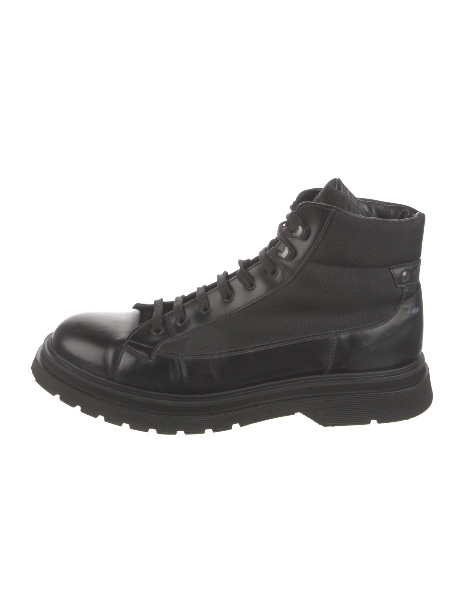 Prada Leather Hiking Boots