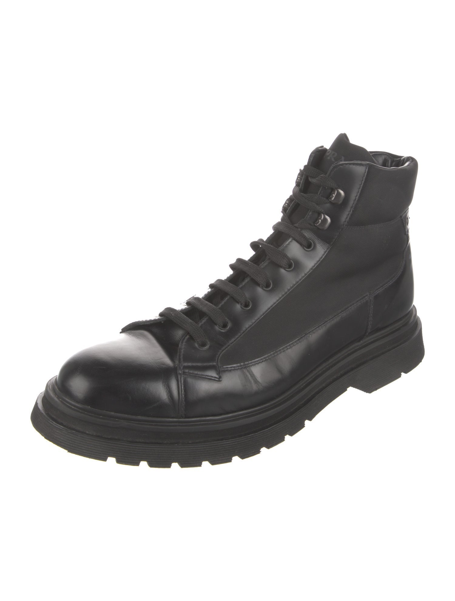 Prada Leather Hiking Boots