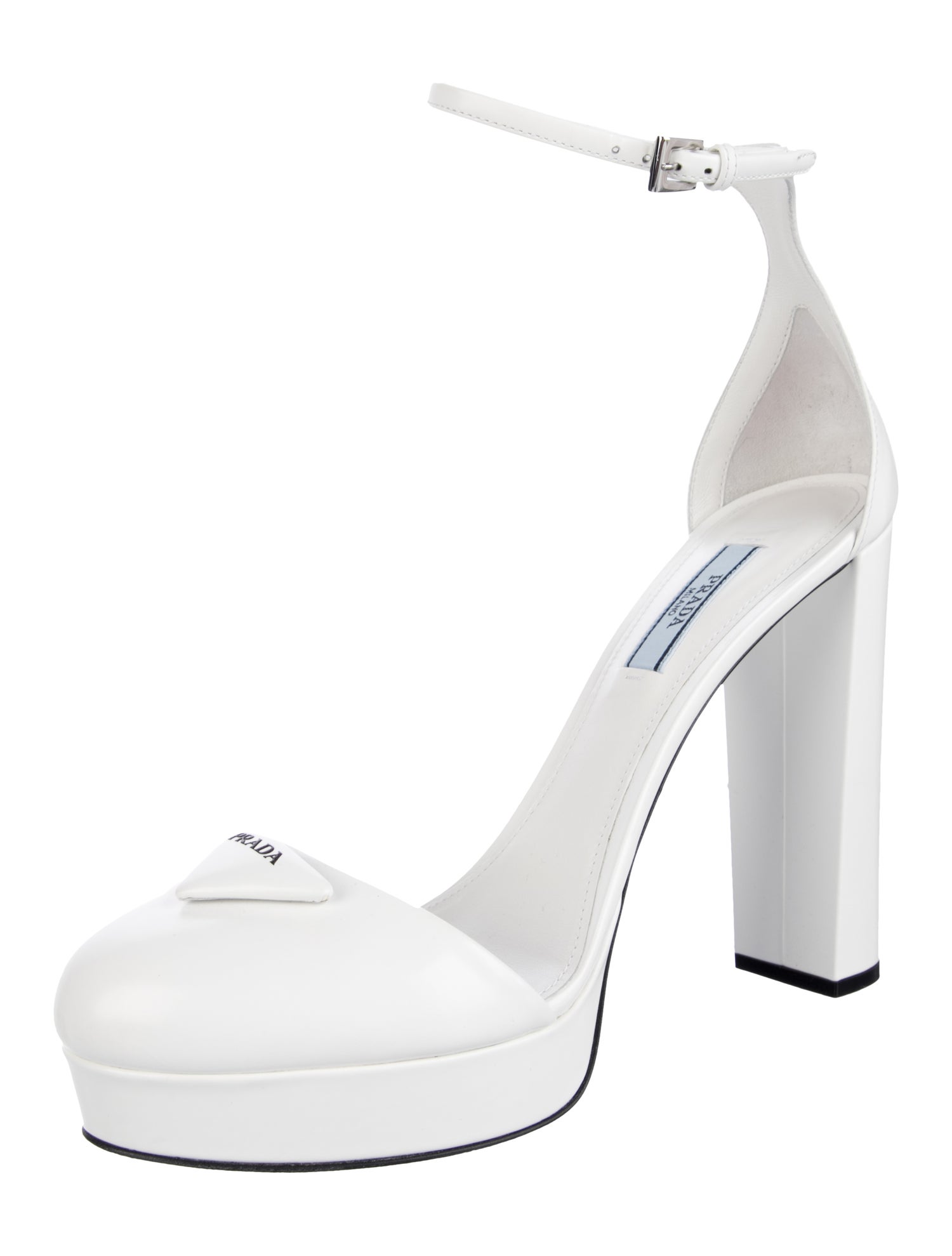 Prada Leather D'Orsay Pumps